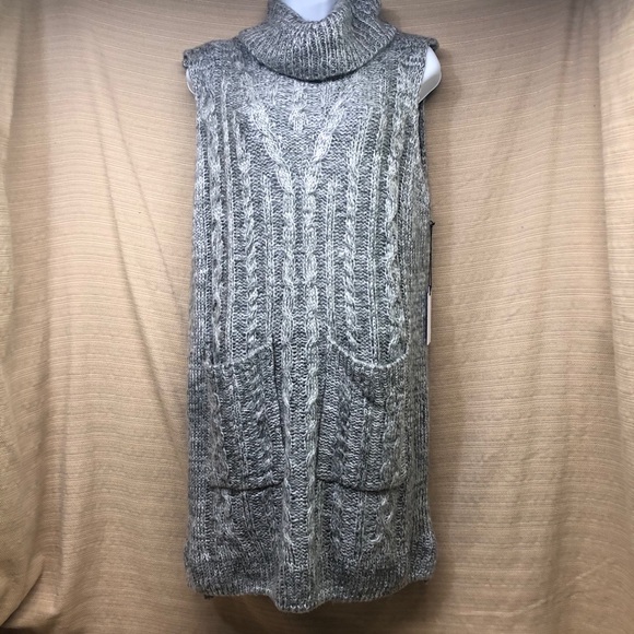 Astr Sweaters - Astr The Label Sleeveless Turtleneck Sweater Tunic